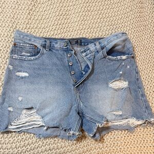 Abercrombie and Fitch Distressed Denim Women Shorts